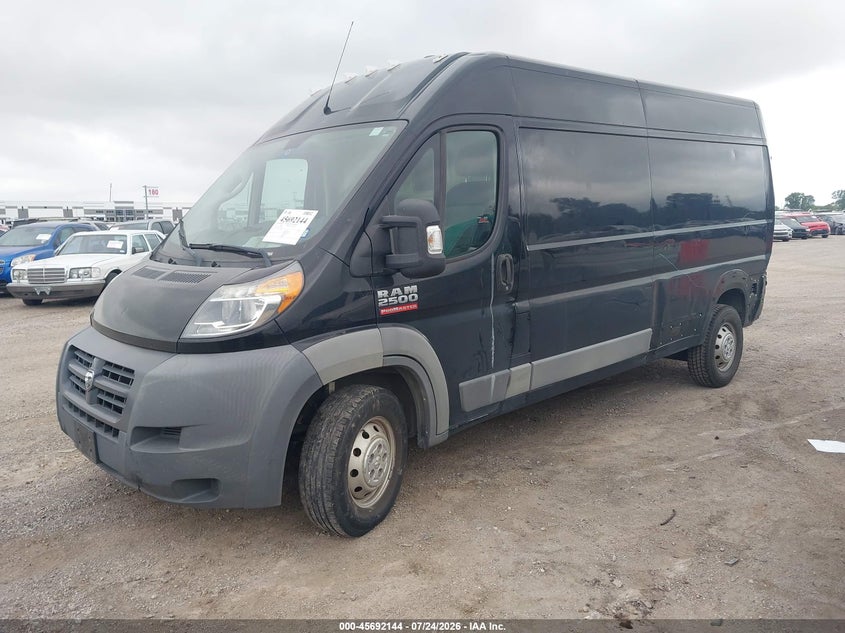 Vin: 3c6trvdg0je104642, lot: 46190772, ram promaster 2500 high roof 159 wb 20182