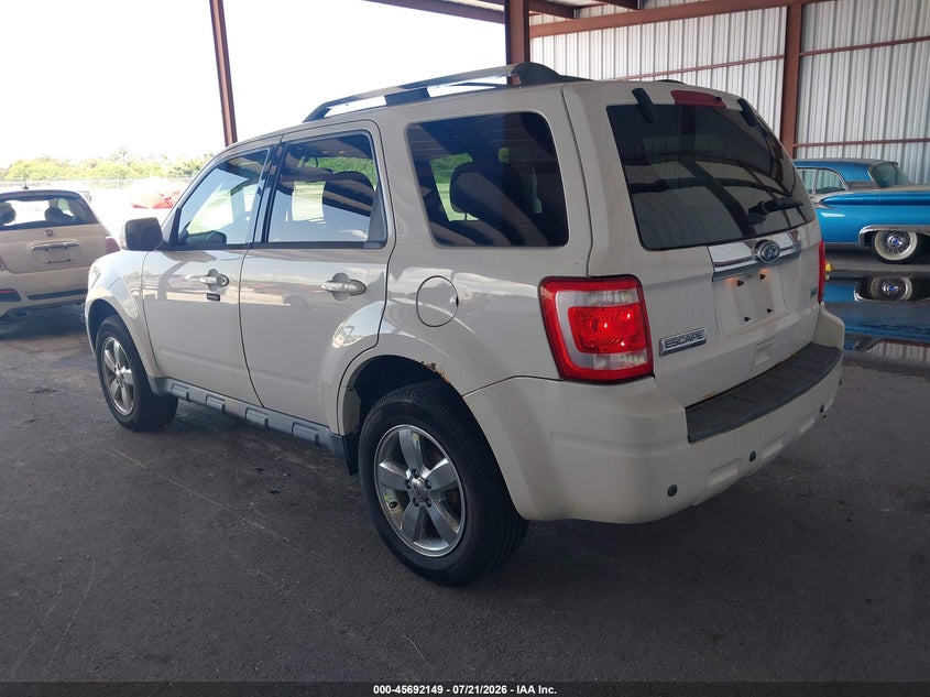 Vin: 1fmcu9eg3bkc66207, lot: 46190777, ford escape limited 20113