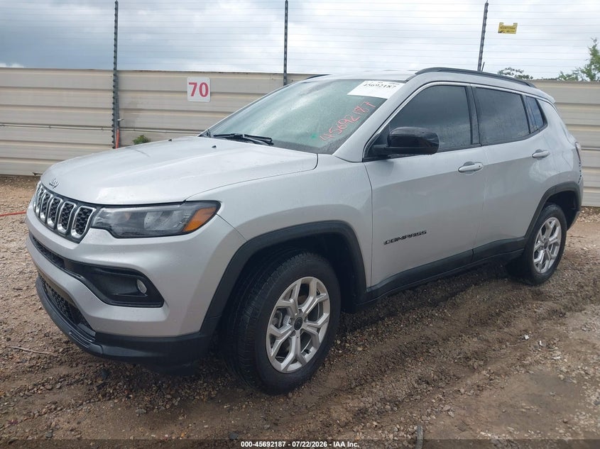 Vin: 3c4njdbn9st568062, lot: 46190815, jeep compass latitude 4x4 20252