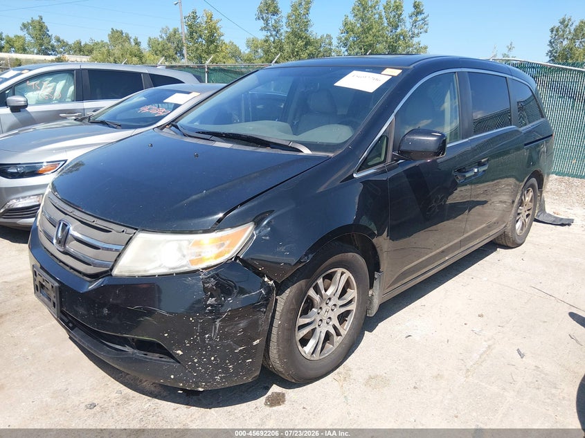 Vin: 5fnrl5h60db088348, lot: 46190834, honda odyssey ex-l 20132
