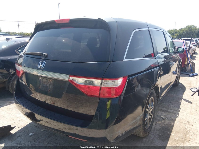 Vin: 5fnrl5h60db088348, lot: 46190834, honda odyssey ex-l 20134
