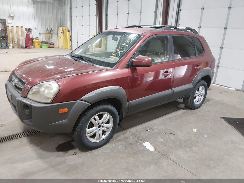 2008 Hyundai Tucson, Звичайний знос, IAAI, VIN KM8JN12D58U895898 — фото 2