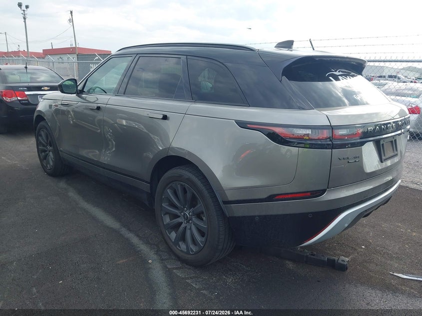 Vin: salyl2ex0ka780406, lot: 46190859, land rover range rover velar p250 r-dynamic se 20193