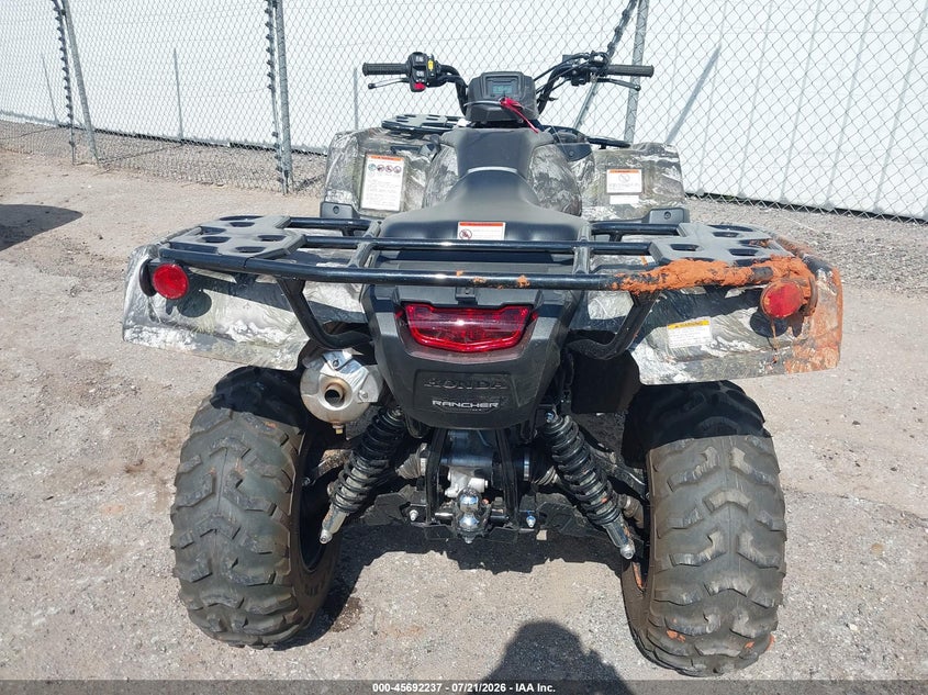 2025 Honda Trx420 Fa VIN: 1HFTE4746SJ100296 Lot: 45692237