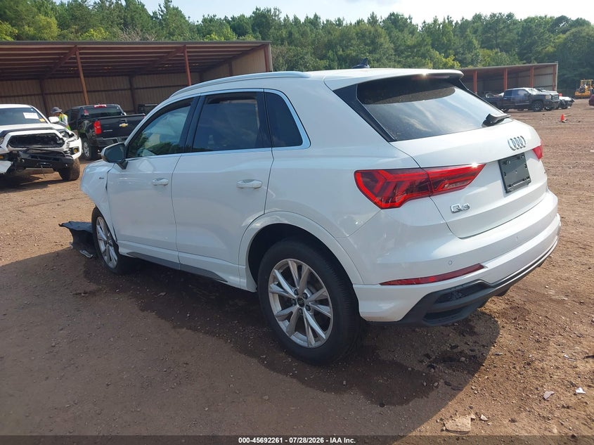 Vin: wa1decf35r1052652, lot: 46190889, audi q3 premium 45 tfsi s line quattro tiptronic 20243