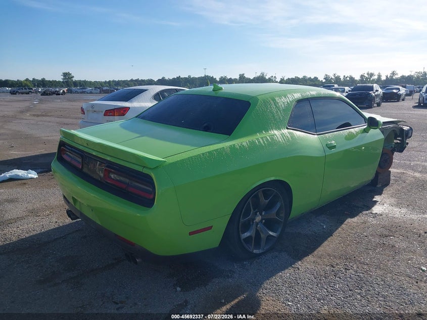 Vin: 2c3cdzat8fh712084, lot: 46190965, dodge challenger r/t 20154