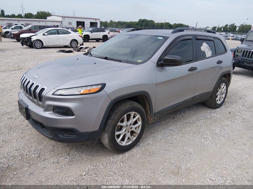 2017 Jeep Cherokee, Hail, IAAI, VIN 1C4PJMAB8HW636029 — photo 2