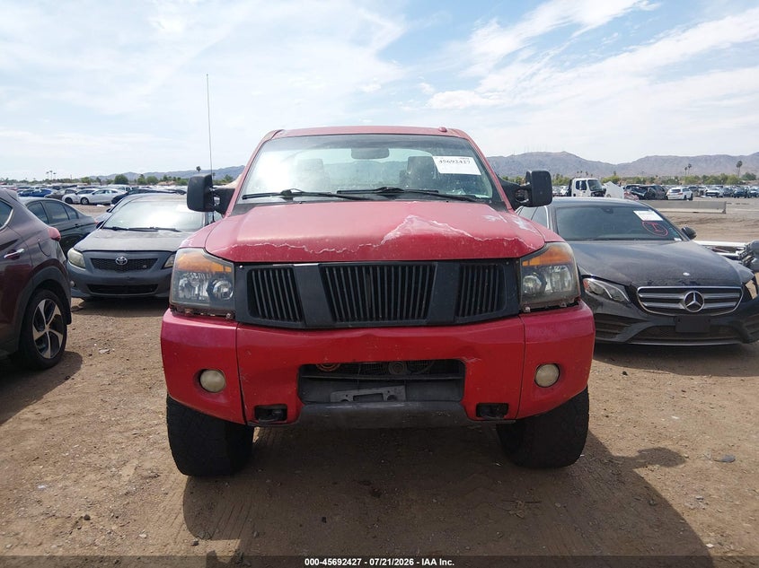 2008 Nissan Titan Le/Pro-4X/Se VIN: 1N6BA06C48N347494 Lot: 45692427