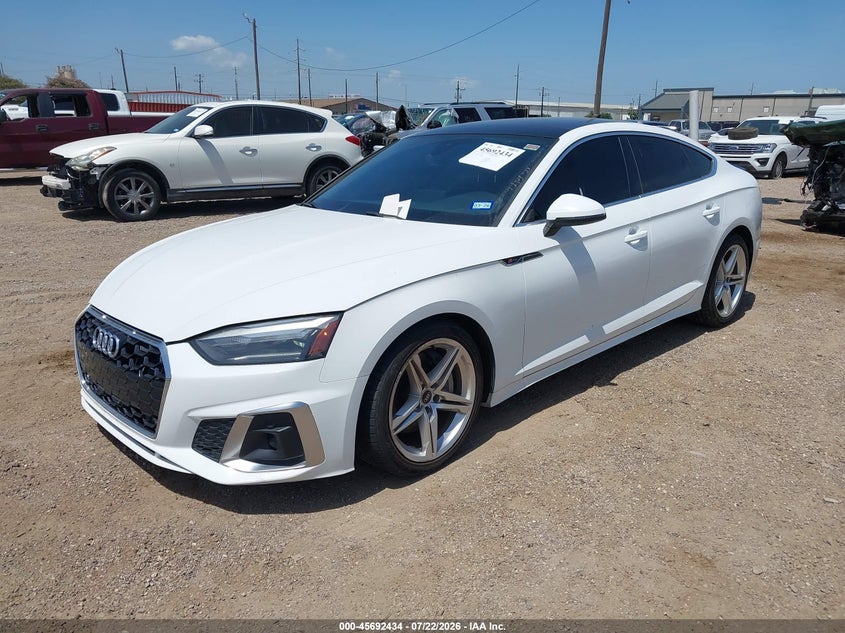 Vin: waudacf52ma026387, lot: 46191062, audi a5 sportback premium 45 tfsi quattro s tronic 20212