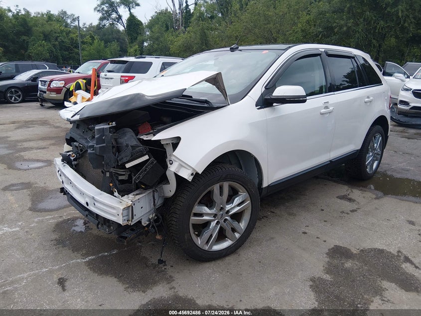 Vin: 2fmdk4kc3ebb30527, lot: 46191114, ford edge limited 20142