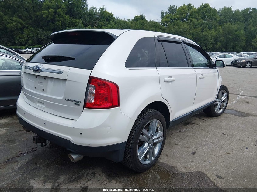 Vin: 2fmdk4kc3ebb30527, lot: 46191114, ford edge limited 20144