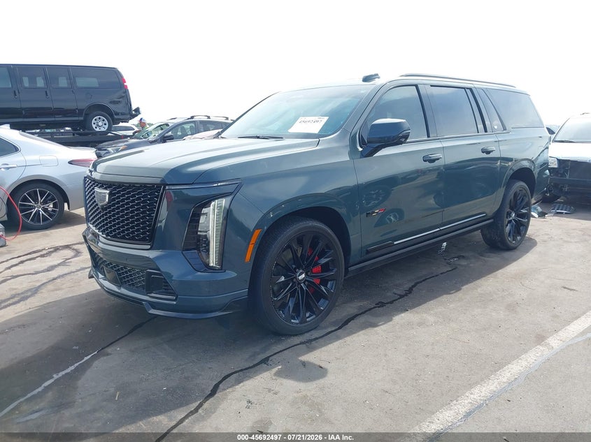 Vin: 1gys9sr92sr310672, lot: 46191125, cadillac escalade esv v-series 20252