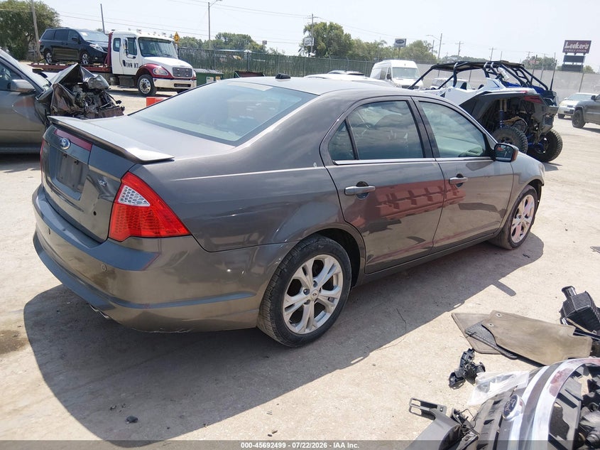 Vin: 3fahp0ha3cr294578, lot: 46191127, ford fusion se 20124