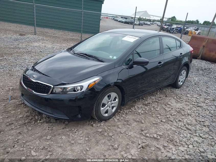 Vin: 3kpfk4a70he099882, lot: 46191128, kia forte lx 20172