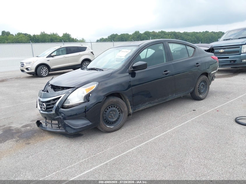 Vin: 3n1cn7ap9gl817003, lot: 46191133, nissan versa 1.6 s+ 20162