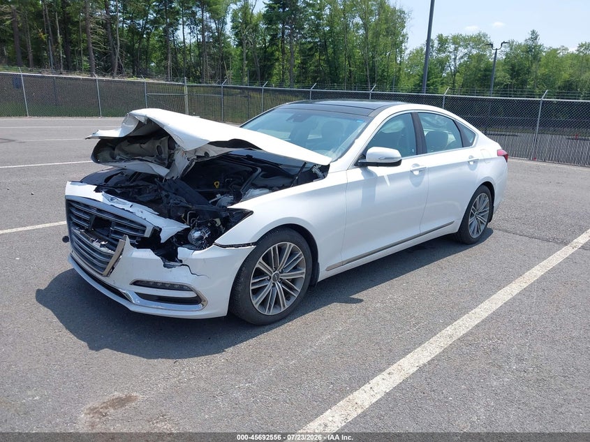 Vin: kmhgn4je9ju227002, lot: 46191184, genesis g80 3.8 20182