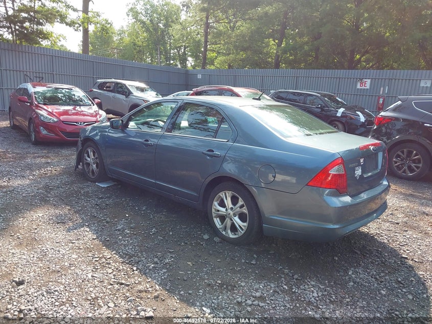 Vin: 3fahp0ha4cr387237, lot: 46191207, ford fusion se 20123