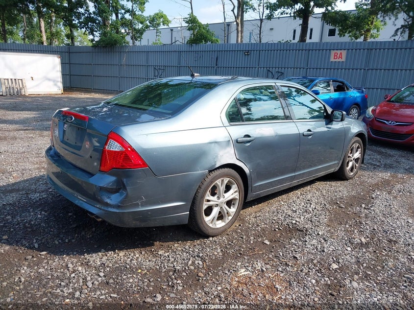 Vin: 3fahp0ha4cr387237, lot: 46191207, ford fusion se 20124