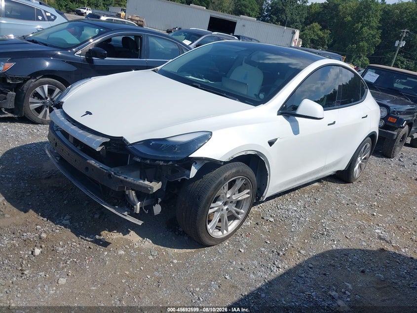 Vin: 5yjygdee8mf074736, lot: 46191227, tesla model y long range dual motor all-wheel drive 20212