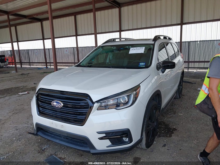 Vin: 4s4wmajdxn3439875, lot: 46191261, subaru ascent onyx edition 20222