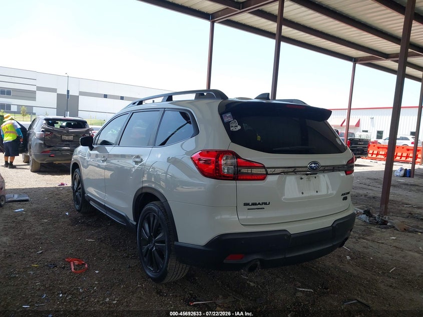 Vin: 4s4wmajdxn3439875, lot: 46191261, subaru ascent onyx edition 20223