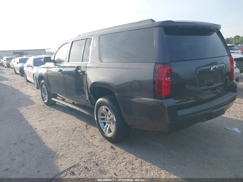 Vin: 1gnskhkc2gr162296, lot: 46191399, chevrolet suburban lt 20163