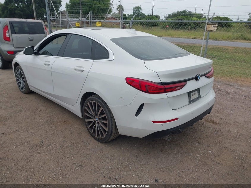 Vin: wba53ak01n7k29895, lot: 46191407, bmw 228 gran coupe i sdrive 20223