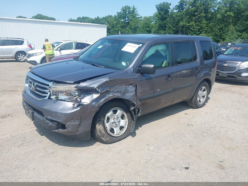 Vin: 5fnyf4h25fb067735, lot: 46191473, honda pilot lx 20152