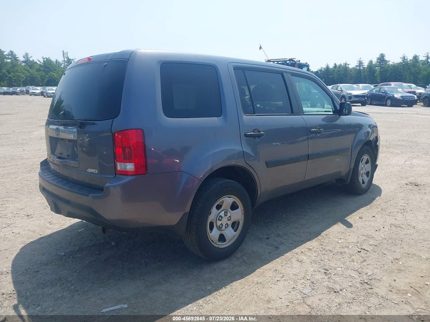 Vin: 5fnyf4h25fb067735, lot: 46191473, honda pilot lx 20154