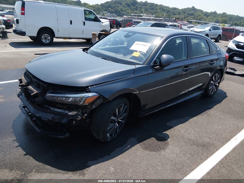 Vin: 2hgfe1f75rh320530, lot: 46191490, honda civic ex 20242