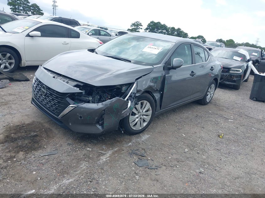 2024 Nissan Sentra, Front End, IAAI, VIN 3N1AB8BVXRY279775 — photo 2