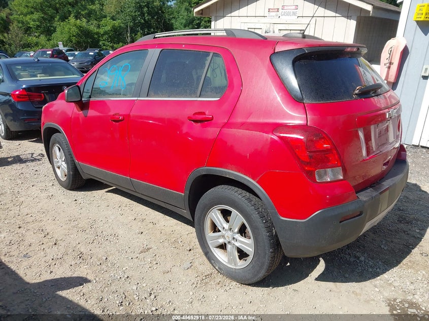 Vin: kl7cjrsb3fb204850, lot: 46191546, chevrolet trax lt 20153