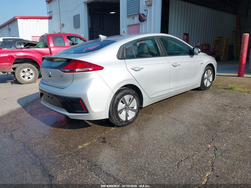 Vin: kmhc65lc1ku106804, lot: 46191550, hyundai ioniq hybrid blue 20194
