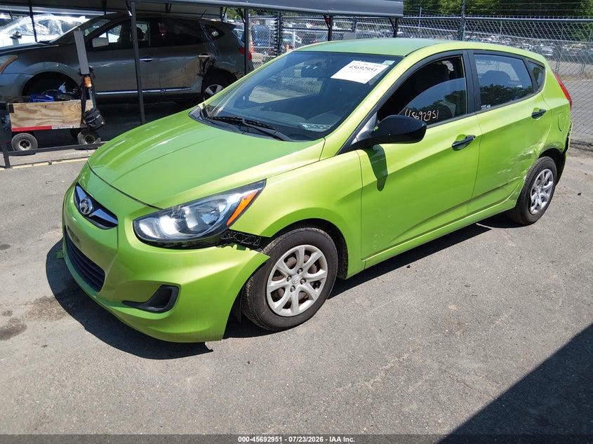 Vin: kmhct5ae0cu052989, lot: 46191579, hyundai accent gs 20122