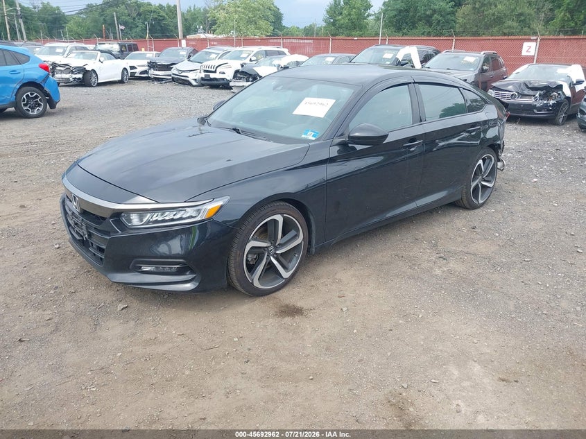 2019 Honda Accord Sport, Левый бок, IAAI, VIN 1HGCV1E34KA047537 — фото 2