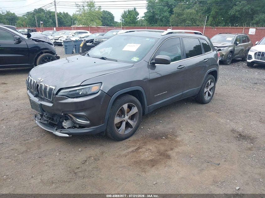 2019 Jeep Cherokee, Front End, IAAI, VIN 1C4PJMDX7KD138561 — photo 2
