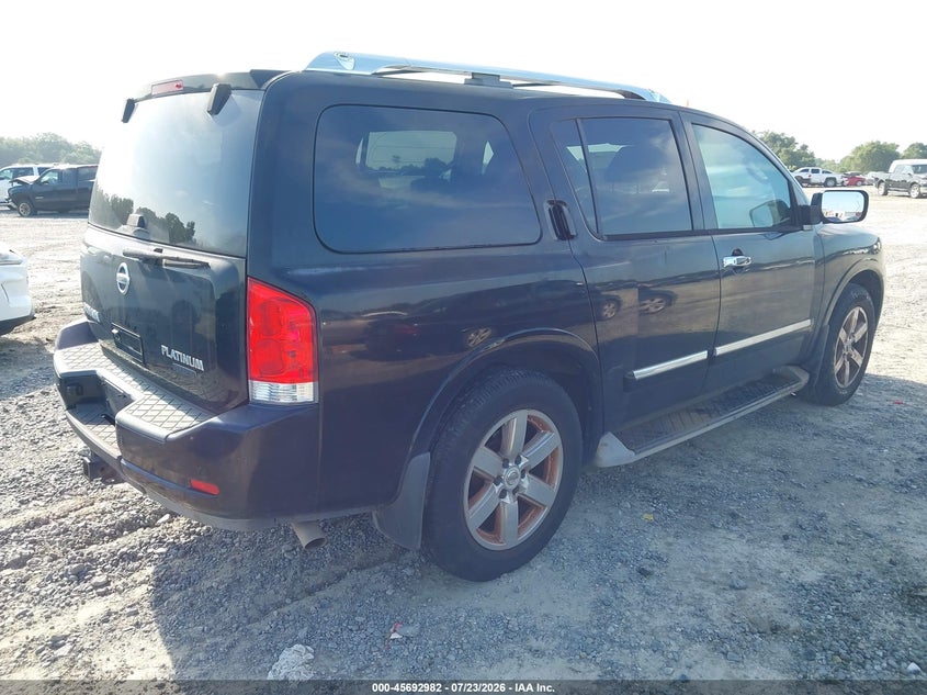 Vin: 5n1ba0nd7bn616880, lot: 46191610, nissan armada platinum 20114