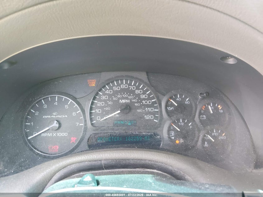 2002 OLDSMOBILE BRAVADA auction photo 7