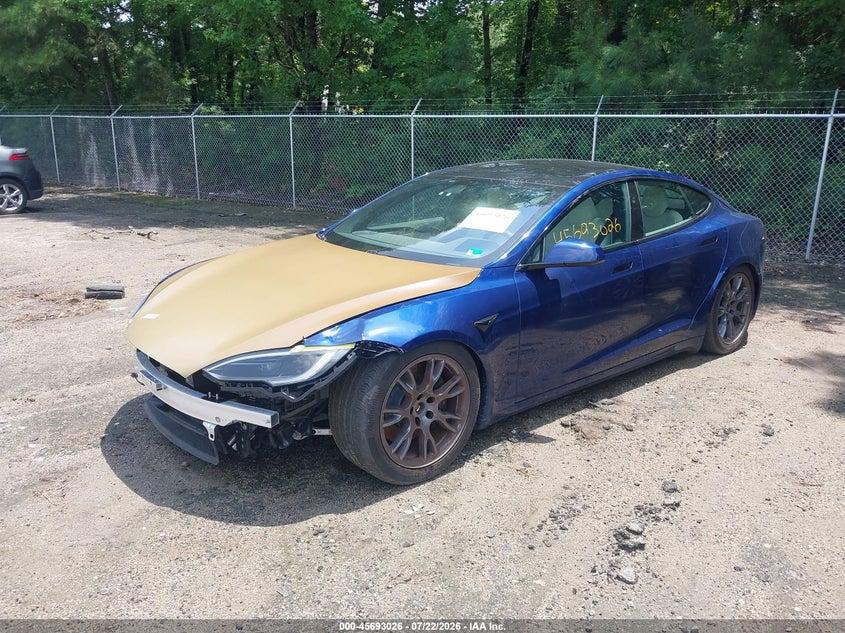2023 Tesla Model S, Front End, IAAI, VIN 5YJSA1E52PF513097 — photo 2
