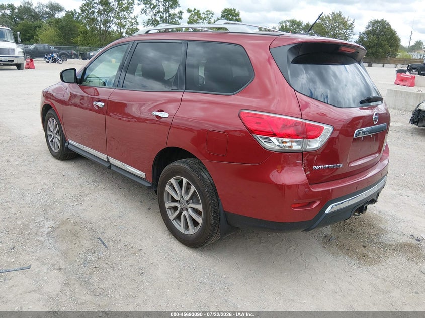 Vin: 5n1ar2mm9fc624935, lot: 46191718, nissan pathfinder sl 20153