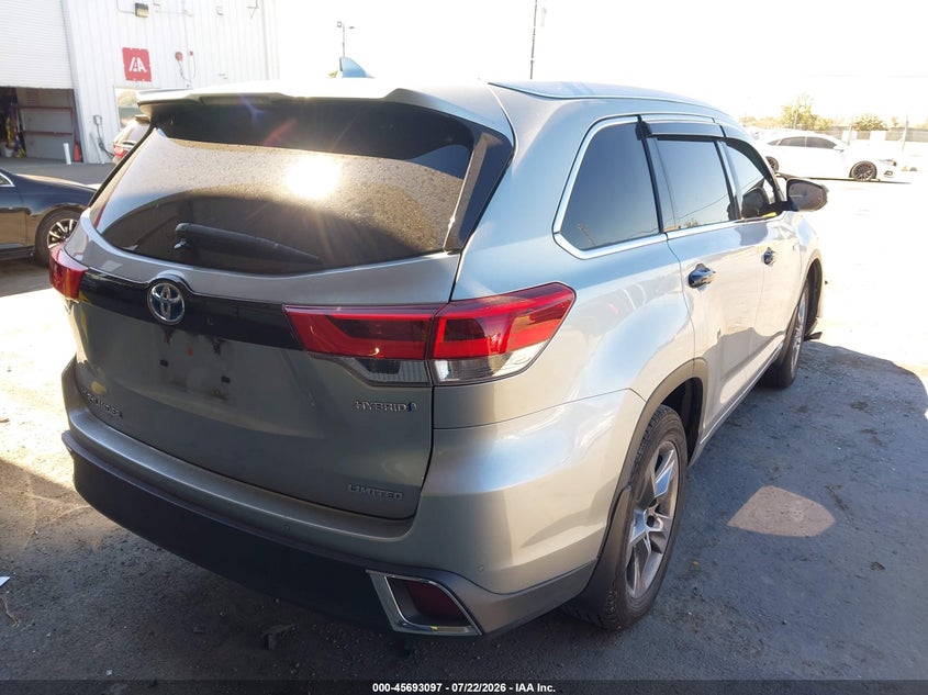 Vin: 5tddgrfh4hs023112, lot: 46191725, toyota highlander hybrid limited 20174