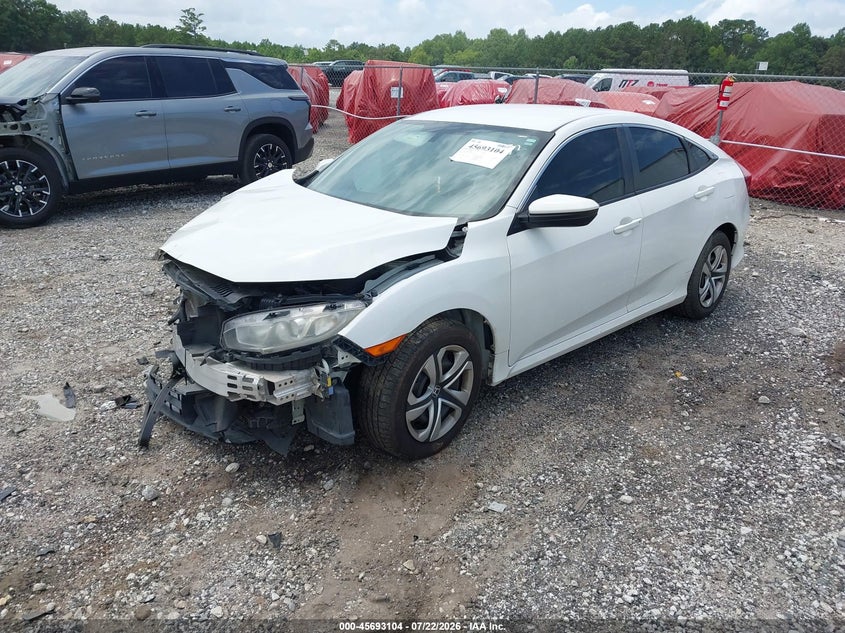2017 Honda Civic, Front End, IAAI, VIN 2HGFC2F57HH510922 — photo 2