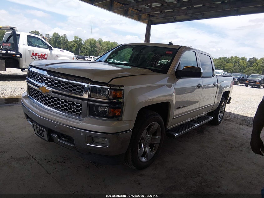 2014 Chevrolet Silverado, Удар сзади, IAAI, VIN 3GCUKSEC0EG154592 — фото 2