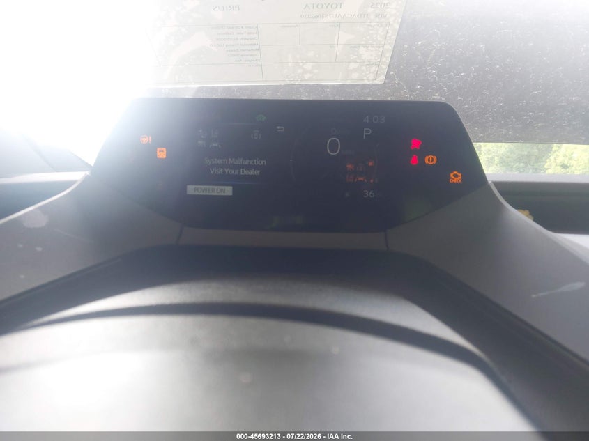 2025 TOYOTA PRIUS auction photo 7