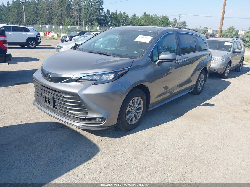 Vin: 5tdyrkec7ts292139, lot: 46191849, toyota sienna xle 20262