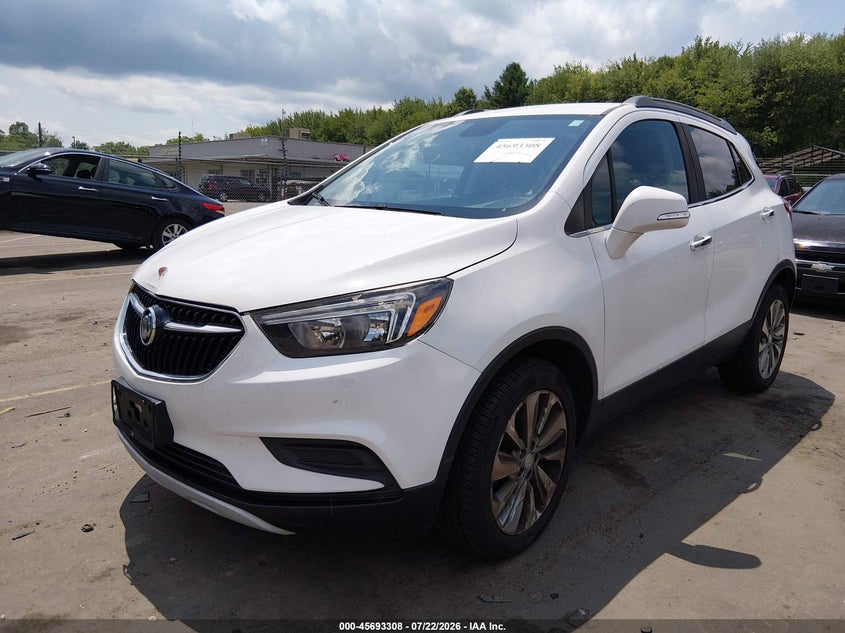 Vin: kl4cjesb6hb095972, lot: 46191936, buick encore preferred 20172