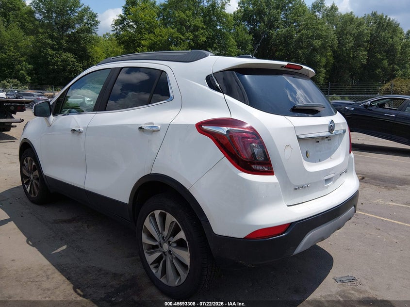 Vin: kl4cjesb6hb095972, lot: 46191936, buick encore preferred 20173