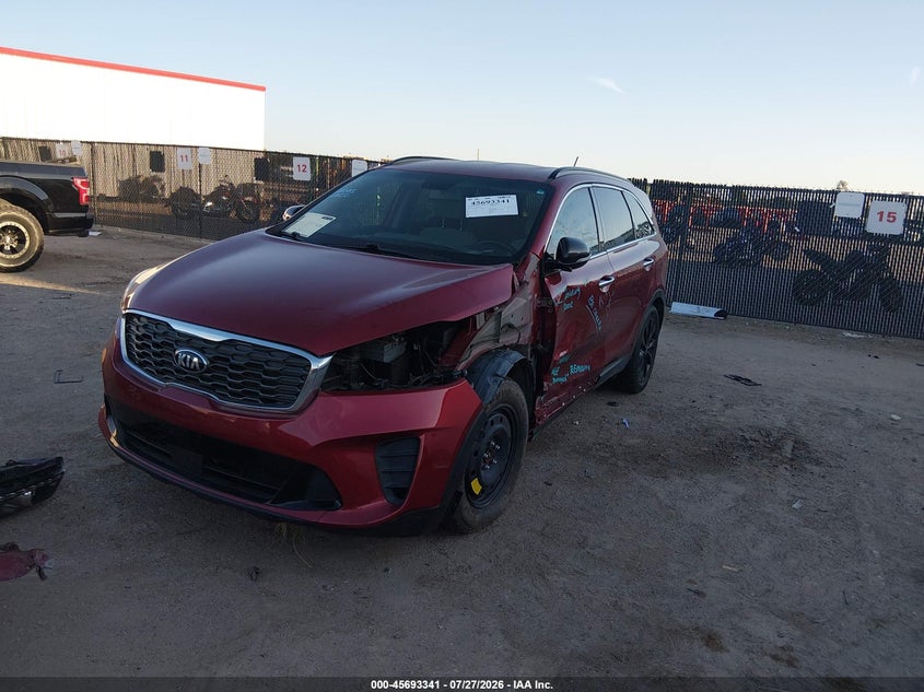 Vin: 5xypg4a57lg695832, lot: 46191969, kia sorento 3.3l s 20202