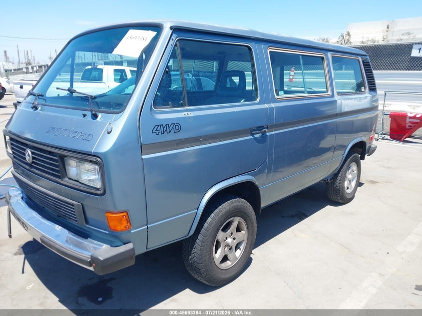 VOLKSWAGEN VANAGON 1987 VIN WV2YB0250HG056398