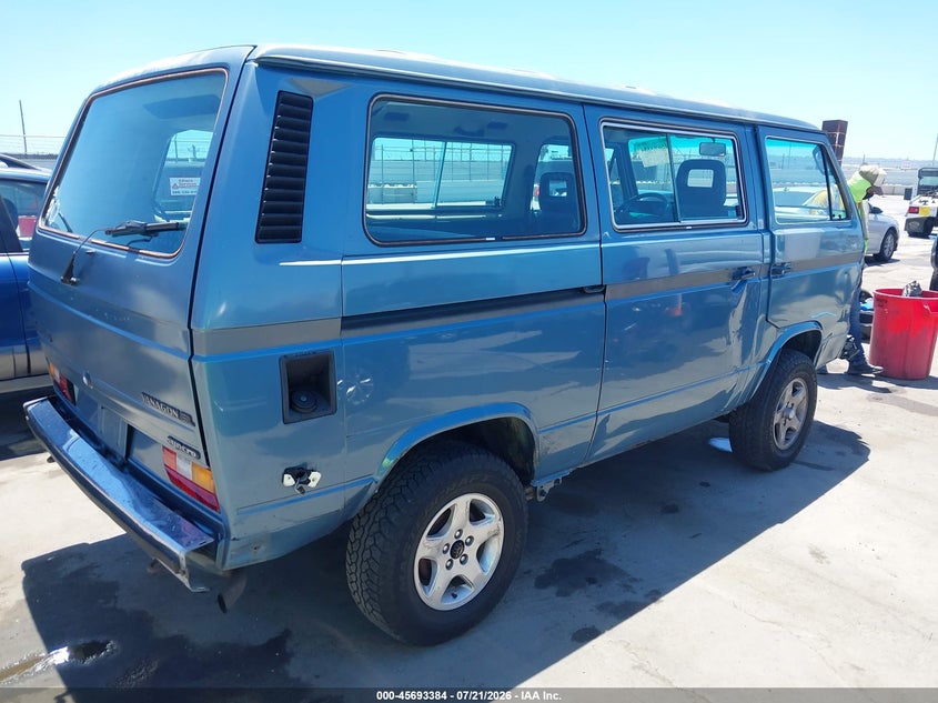 VOLKSWAGEN VANAGON 1987 VIN WV2YB0250HG056398